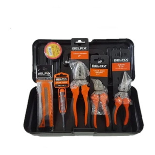 Kit Eletricista Chave Teste + Estilete + Alicates Principais Kit Eletricista Chave Teste + Estilete + Alicates Principais