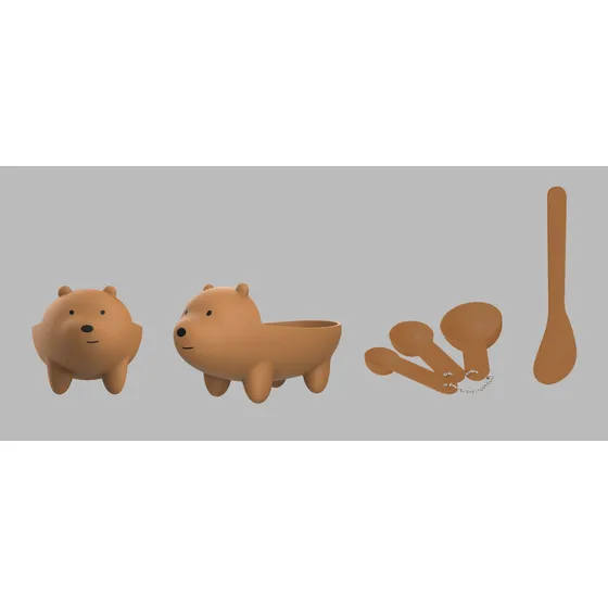 We Bare Bear Set Mscrill Pardo