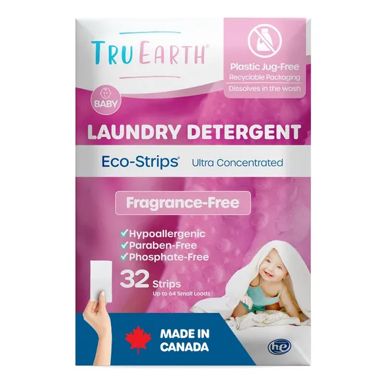 Detergente Para Ropa Tru Earth Hypoalergenic Baby, 32 Unidad