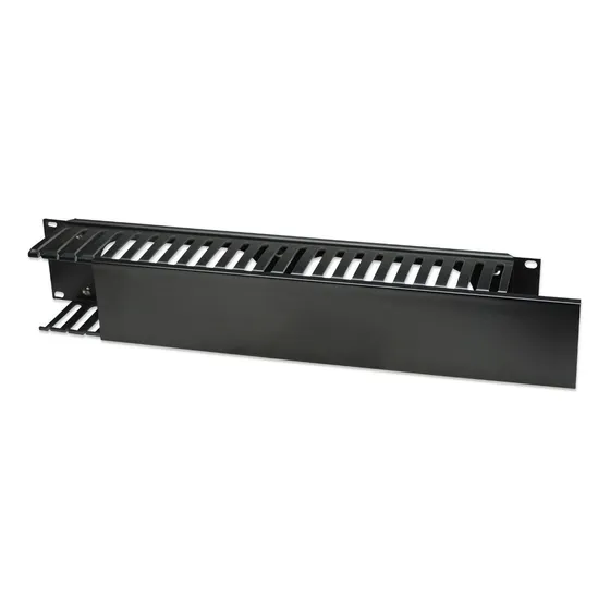 Organizador Horizontal De Cables Intellinet 19 2u /v /vc Color Negro