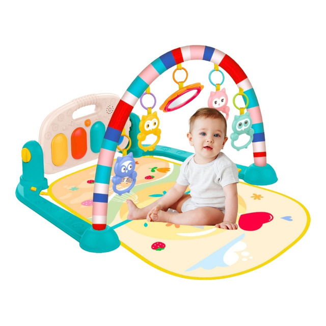 Tapete De Atividades Musical Bebe Piano Lumi Verde Maxi Baby Tapete De Atividades Musical Bebe Piano Lumi Verde Maxi Baby