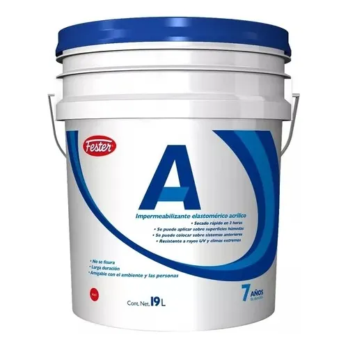 Impermeabilizante Acrílico Elastomérico Fester A7 19l