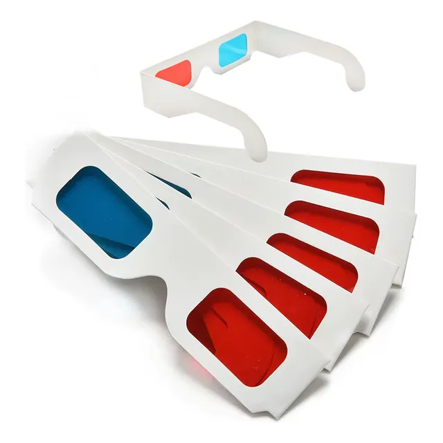 Gafas Anaglifos Visión Estereoscópica Binocular 5unid Mp8z