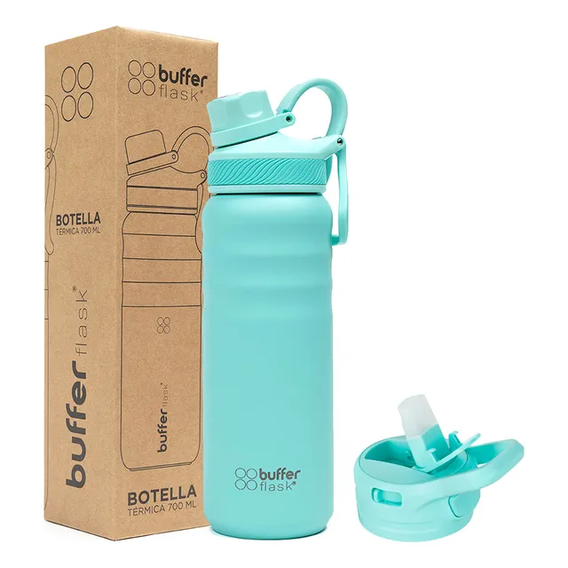 Botella Termica Buffer 700 Ml Acero Inoxidabl + Tapas