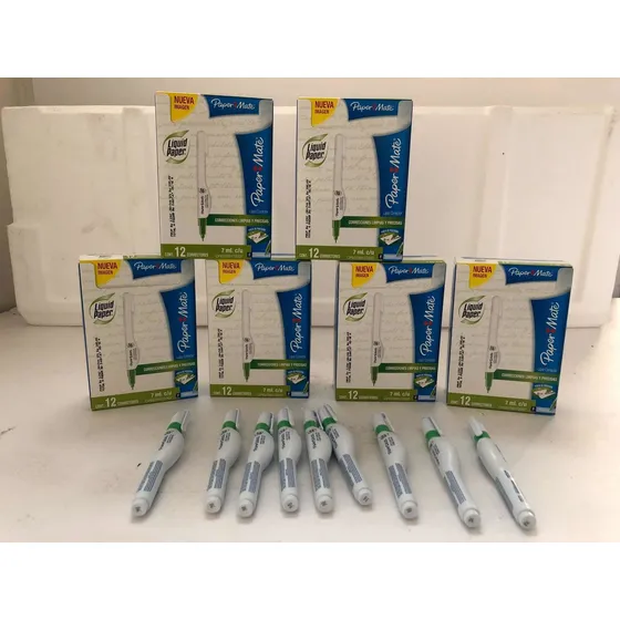 Corrector Tipo Lapiz Liquid Paper Paquete X 8 Unidades