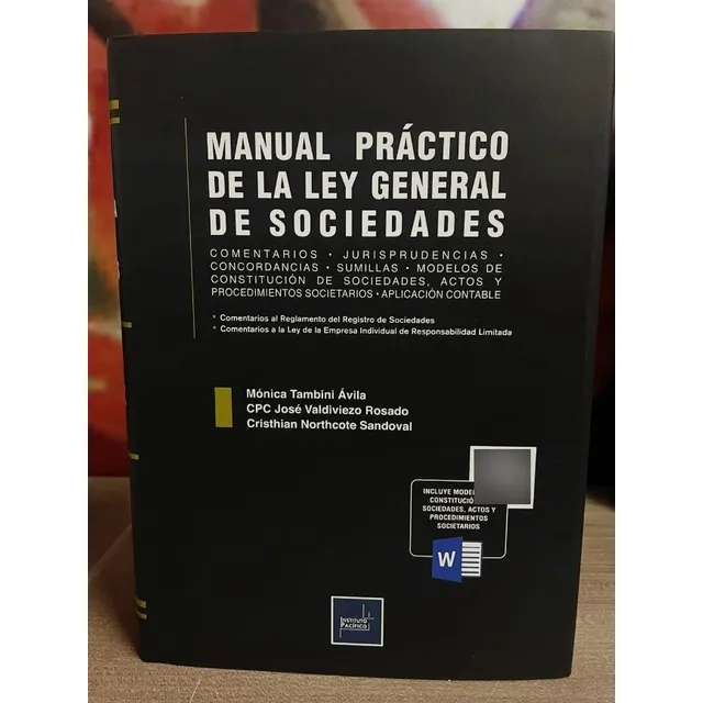 Manual Práctico  De La  Ley General  De Sociedades. Original
