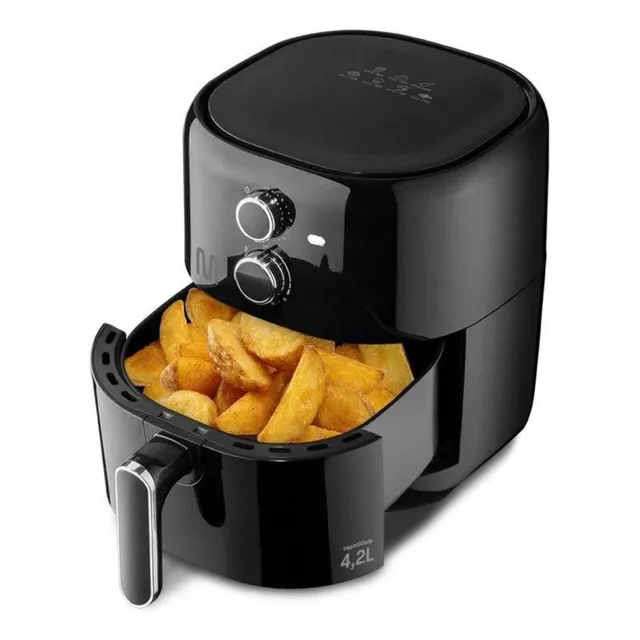 Panela Fritadeira Sem Óleo Multilaser Air Fryer 4l Saudável
