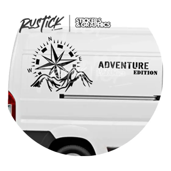 Ploteo Montañas Brujula Furgon Motorhome Casa Rodante 76cm