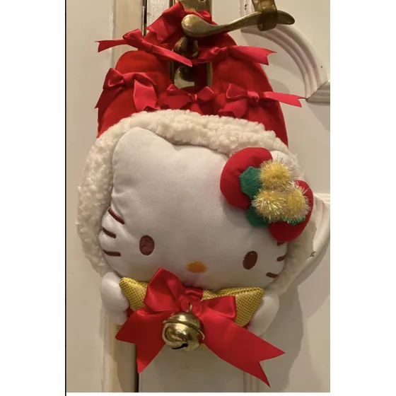 Hello  Kitty  Navideña Adorno Para Puerta