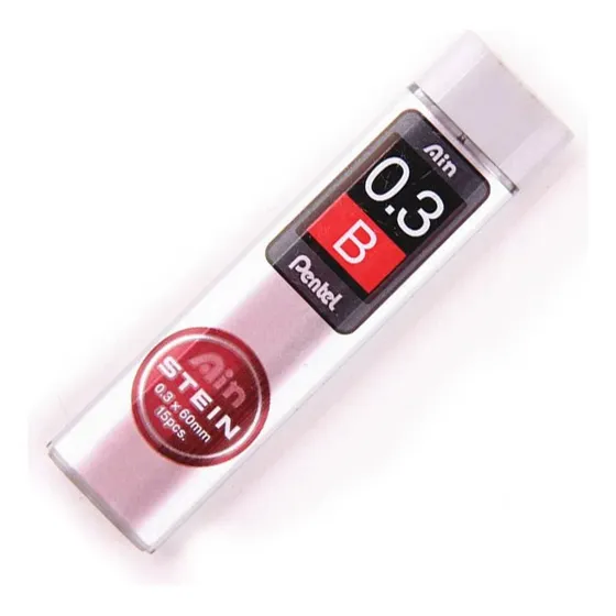 Minas Para Portaminas 0,3 Mm Pentel Ain Stein Pack De 20 Uni