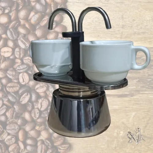 Cafetera Mini Espresso Primula Acero 2 Tz