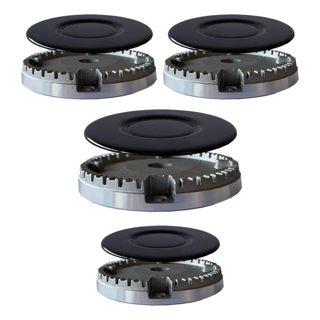 Kit Espalhador E Queimador Peça Cooktop Fogatti 4 Bocas