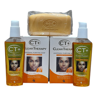 Kit 2 Ăleo Clareador Ct+clear Therapy + 2 Sabonete Ct+175gr Kit 2 Ăleo Clareador Ct+clear Therapy + 2 Sabonete Ct+175gr