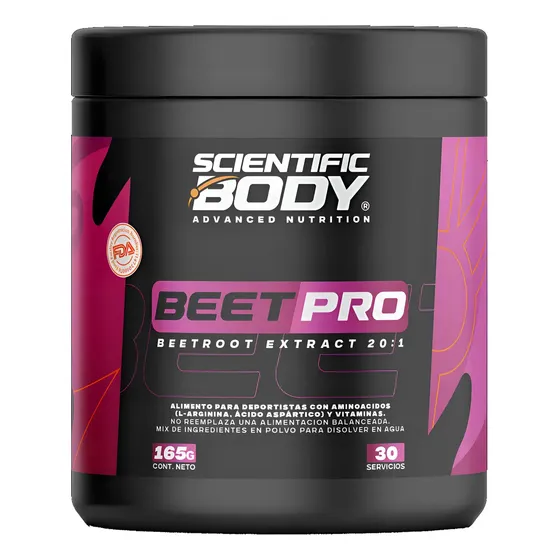 Beet Pro (extracto De Betarraga, Arginina, B12) 30 Servicios Sabor Natural