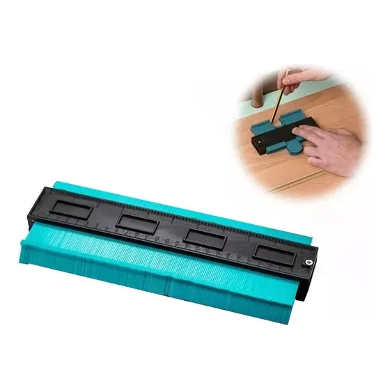 Medidor De Contorno De 25 Cm Dabeh , Duplicador De Perfil De Plástico Ampliado, Copia Con Precisión Formas Irregulares, Herramienta De Medición De Plantilla De Madera Un Ajuste Perfecto Y Fácil