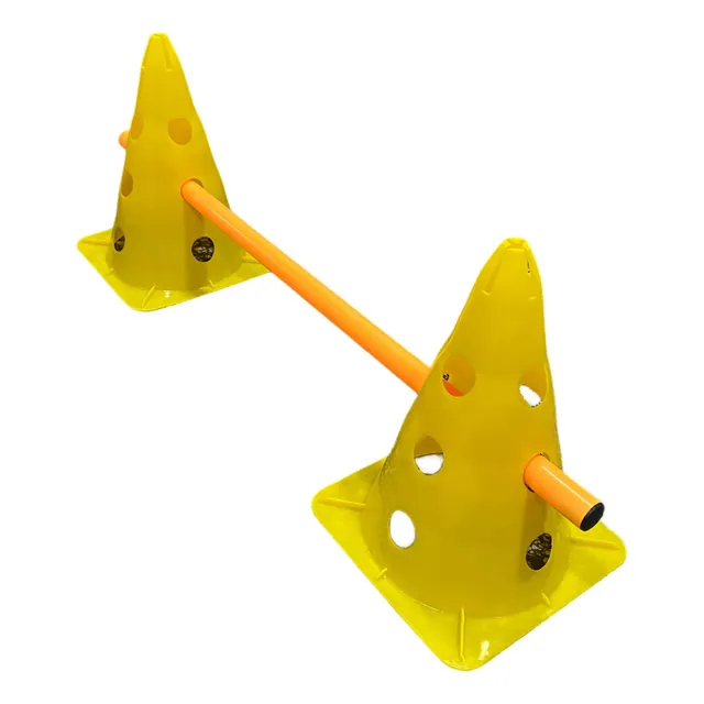 Set Conos C Agujeros 30cm + Valla Entrenamiento Futbol Hocke