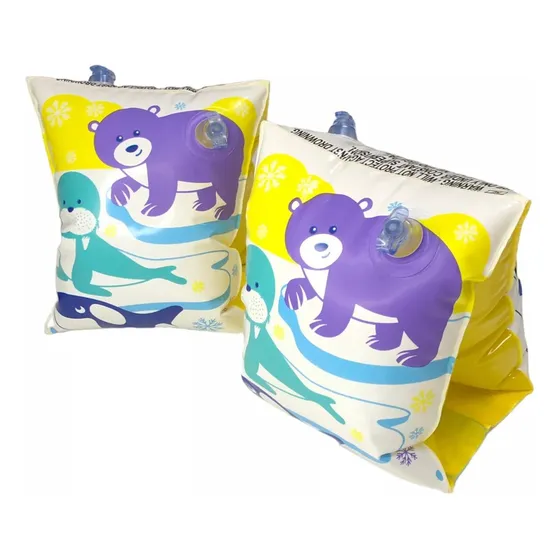 Bracitos Flotadores Infantiles Polar Palms Amigos Polares Forma Anillo Para Niños De 3 A 6 Años De 19 A 30kg Bestway 32042