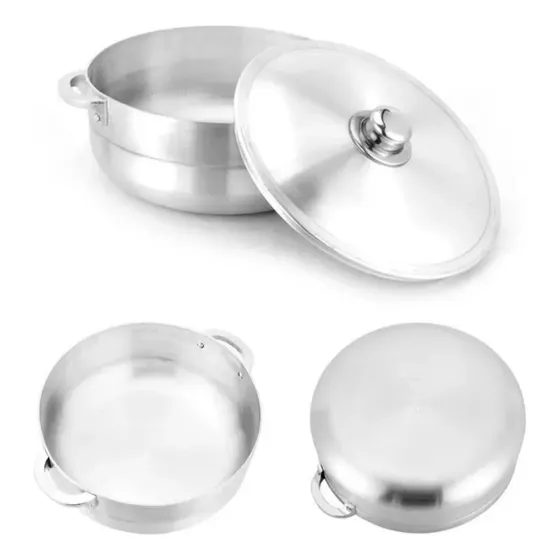 Juego De Calderos De Aluminio 6pzs Batería Cocina Ollas