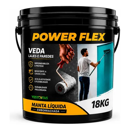 Impermeabilizante Flexível Lajes Paredes Telhados 18kg Cinza-escuro Fosco