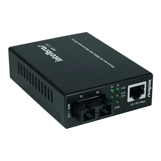 Kfs 1120 Conversor De Mídia Fast Monomodo 20km Intelbras