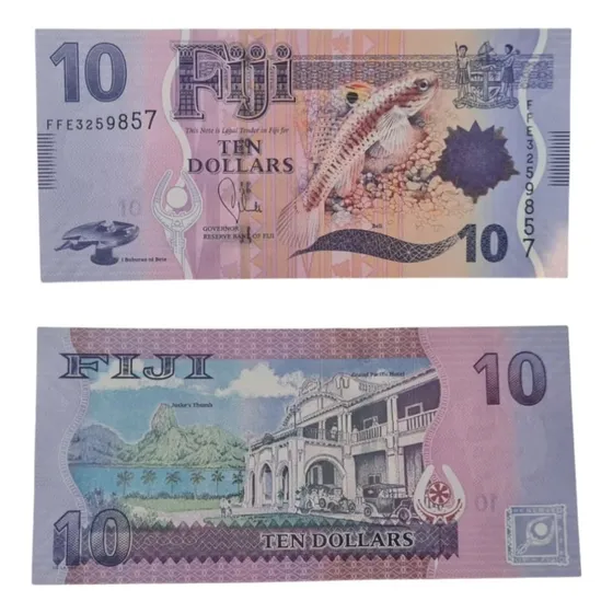 Billetes Coleccionables Fiji 10 Dolares 2013