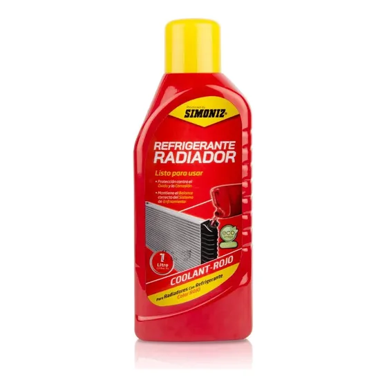Refrigerante Radiador Simoniz Coolant Rojo 1 Lt