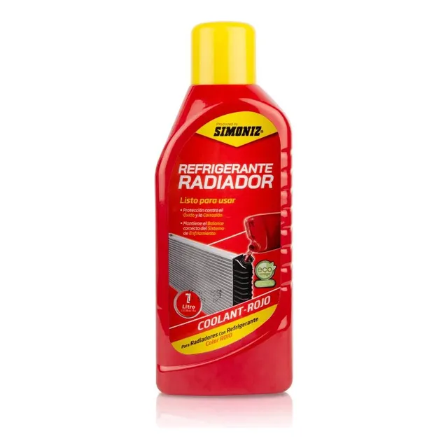 Refrigerante Radiador Simoniz Coolant Rojo 1 Lt