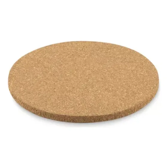 Posavasos De Corcho 10cm Ecologicos X4 Color Café2 Lisa