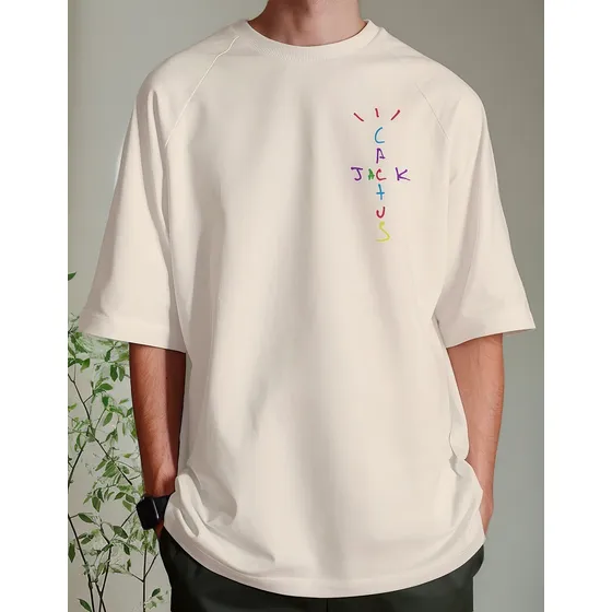 Camiseta Oversized Travis Scott Cactus Jack Rapper Street