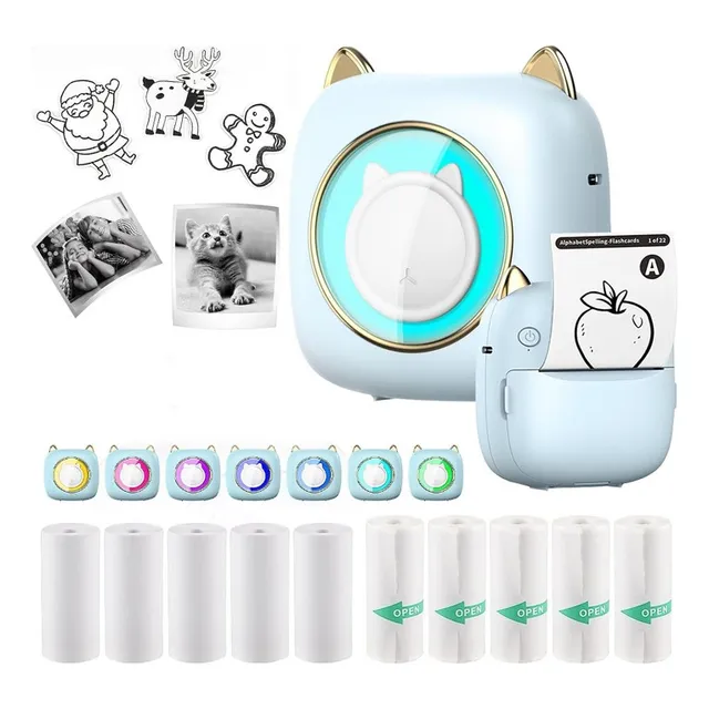 . Mini Impresora Térmica Bluetooth Portátil Estudiantes 5rol