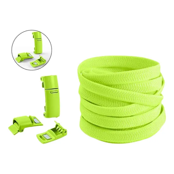 2 Fecho Magnético + 2 Cadarço Cordão Elastico Tênis + Cores