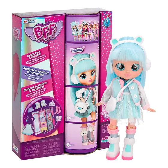 Muñeca Cry Babies Bebés Llorones Bff Kristal Original