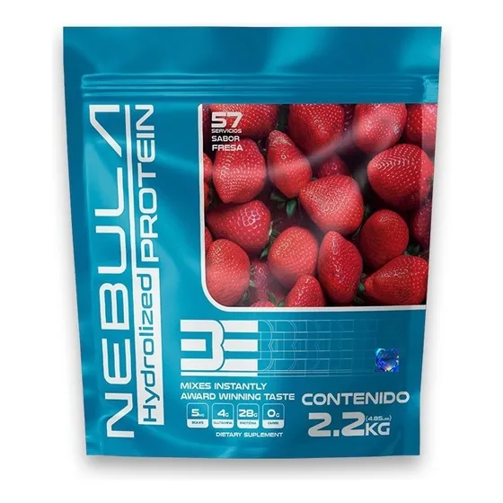 Be Nebula 100% Proteina Whey Isolate 2,2 Kg 57 Serv Sabor Fresa