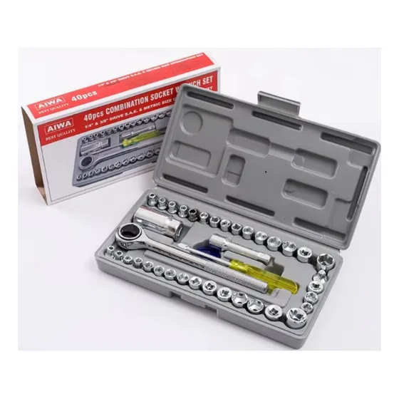 Juego Herramientas 40 Pzs Set Llaves Dados