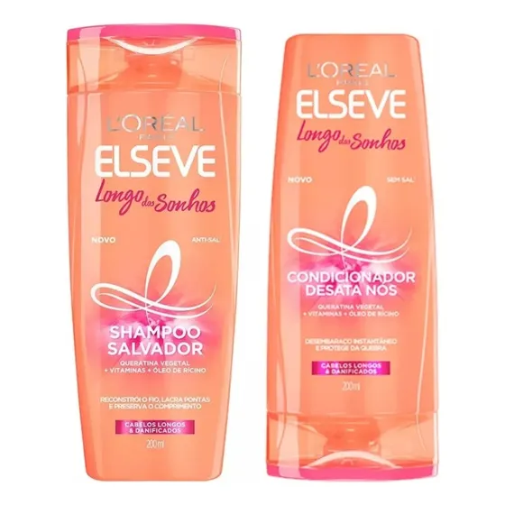 Kit Shampoo E Condicionador Elseve Longo Do Sonhos