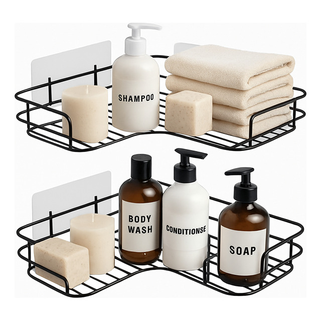 Vittak Kit 2 Porta Shampoo Sabonete Suporte De Canto Parede Banheiro Prateleira Sem Furar ... Vittak Kit 2 Porta Shampoo Sabonete Suporte De Canto Parede Banheiro Prateleira Sem Furar ...
