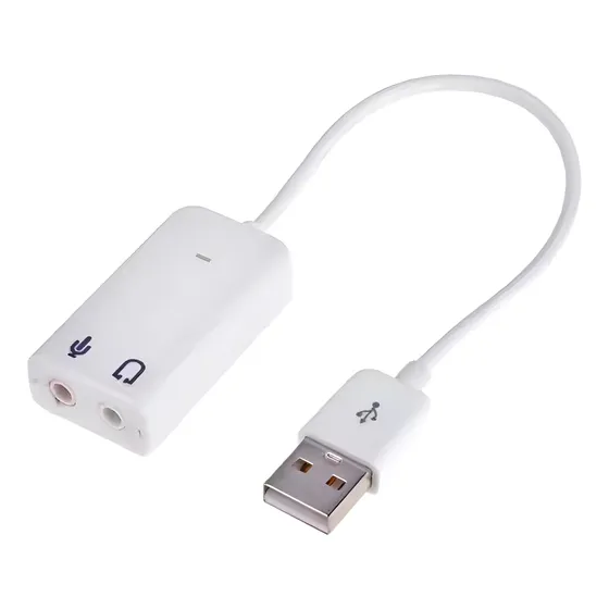 Adaptador De Sonido Estéreo Externo Conector Usb 7.1