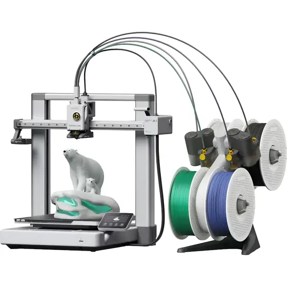 Impressora 3d Bambu Lab A1 Combo (a1c) 110/220v 00-120 Vac / 200-240 Vac, 50/60 Hz Prateado