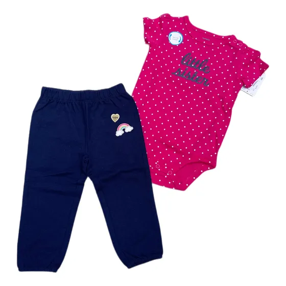 Conjunto Bebé Niña Marca Carters T 12 Meses