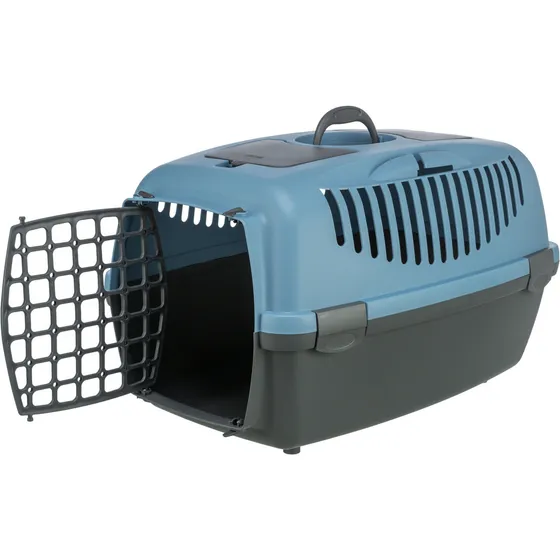 Transportadora Trixie Capri 3 40x38x61cm Hasta 12kg Perro Gato Color Celeste