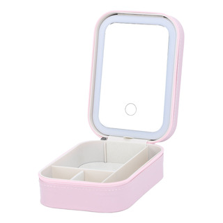 Bolsa De Maquillaje Con Espejo Led Para Almacenamiento De Jo Bolsa De Maquillaje Con Espejo Led Para Almacenamiento De Jo