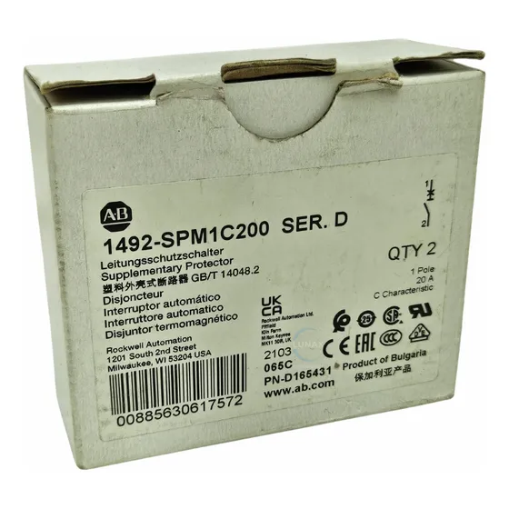 Allen Bradley 1492-spm1c200 Interruptor Automatico