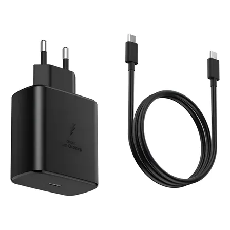 Cargador Super Carga Rápida 45w Para Galaxy + Cable Tipo C