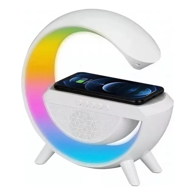 Parlante Genérica caixa de som Luminária de Mesa Smart portátil con bluetooth y wifi blanco 220V