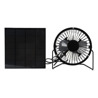 Panel De Ventilador Con Energía Solar, 3 W, 6 V, Silicona Po Panel De Ventilador Con Energía Solar, 3 W, 6 V, Silicona Po