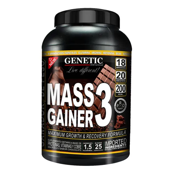 Rapido Ganador Masa Muscular Magra Mass Gainer 1.5kg Genetic