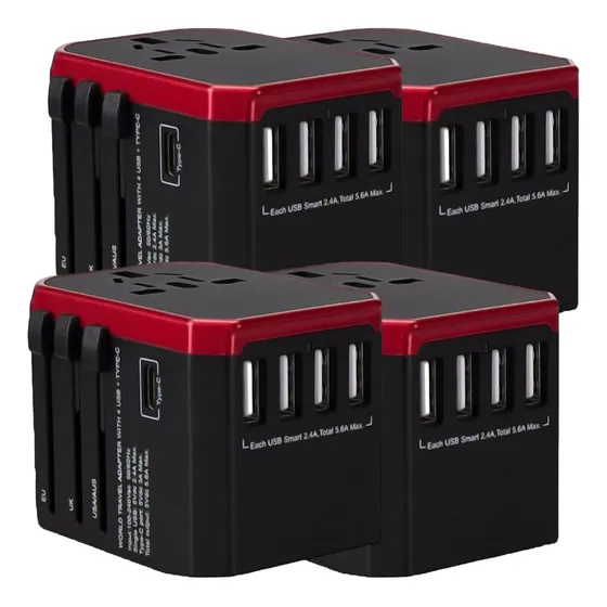 Adaptador De Carga, Mxtvd-004, 4pzas, 100-240v, 50-60hz, 5v