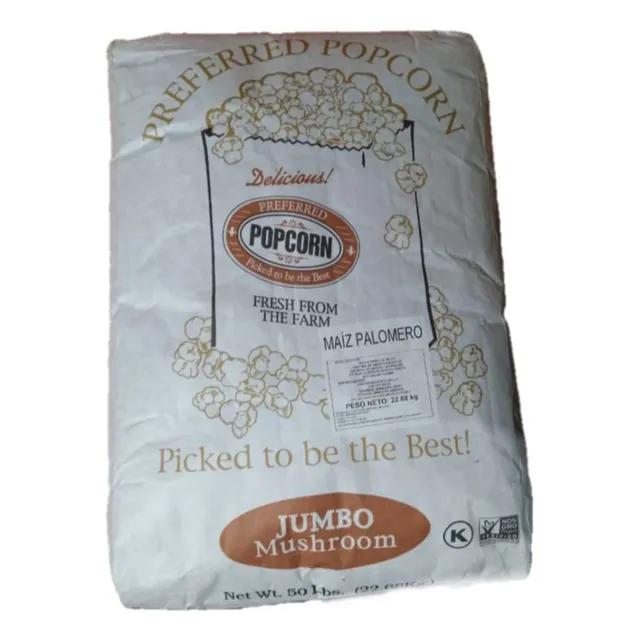 Maíz Palomero Jumbo Mushroom Bulto 22.68kg