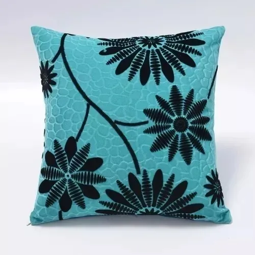 Fundas De Cojin Disenos Colores 43x43 Cm Color Girasol Turquesa*1