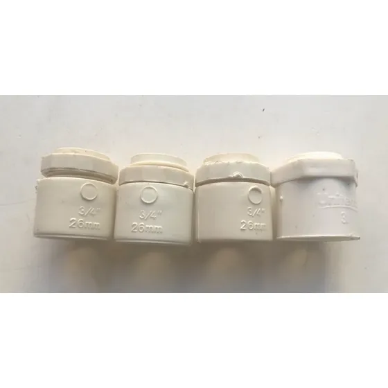 Pack X 4 Conector Pvc Conduit Plastico 3/4